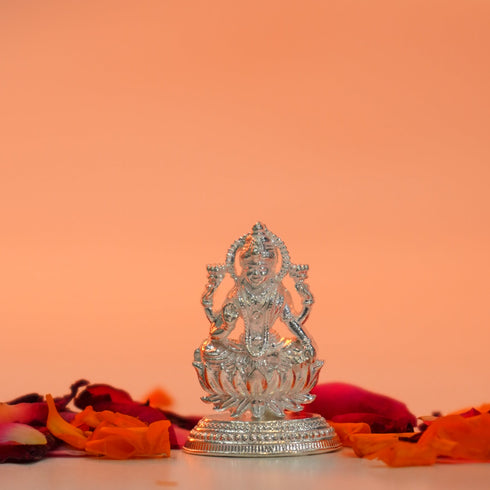 Pure Silver Lakshmi Devi Idol 5g 1 pcs
